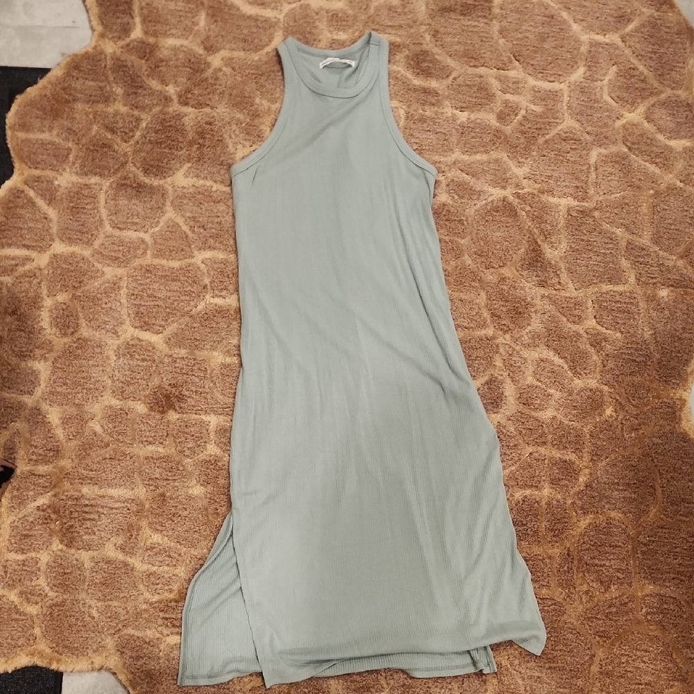 Abercrombie & Fitch Light Green Midi Dress